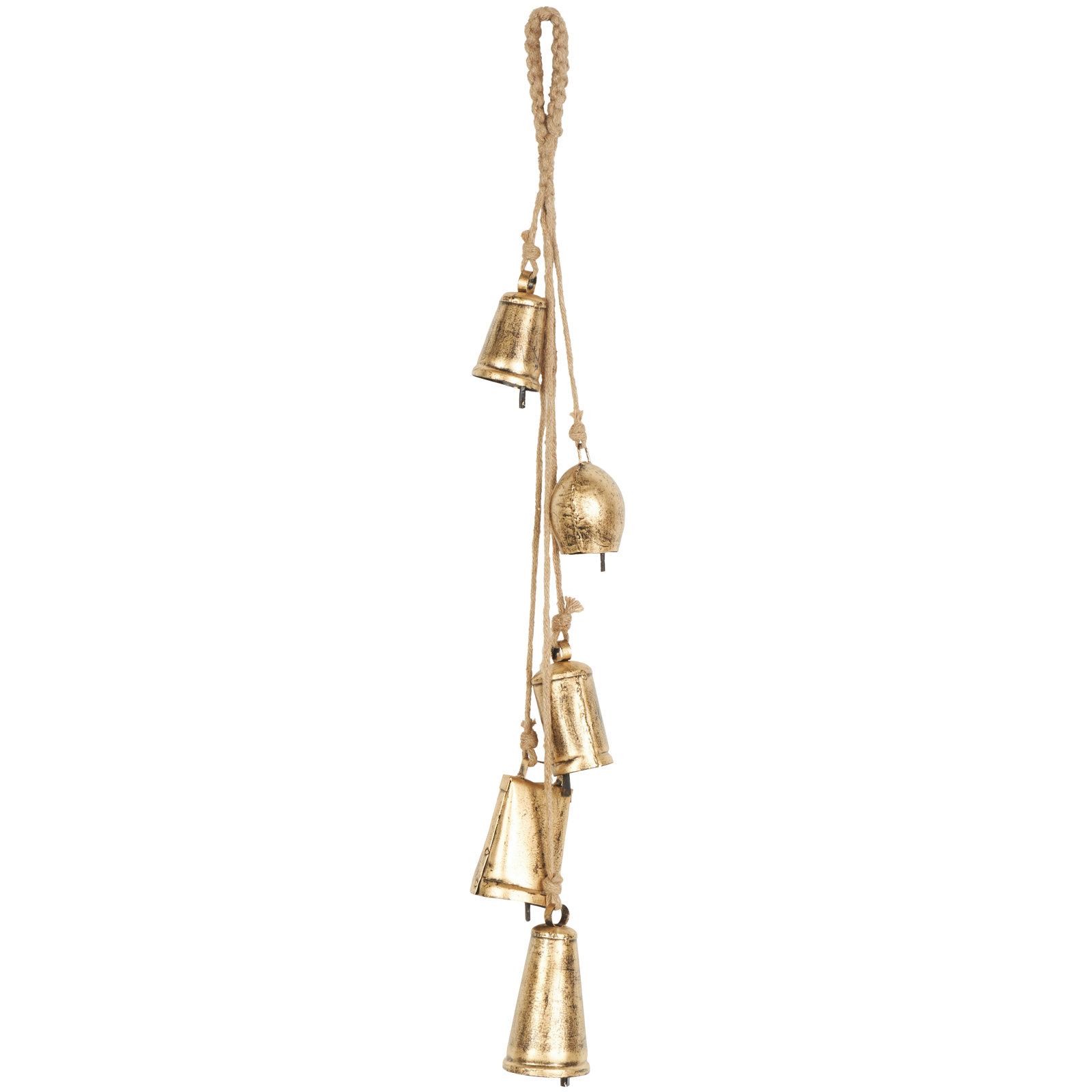 Kristen Handmade Sculpture, 34" H x 5" W x 4" D, Bright Gold