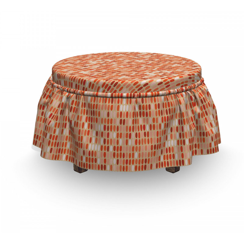 Housse pour repose-pieds mandarines de teintes