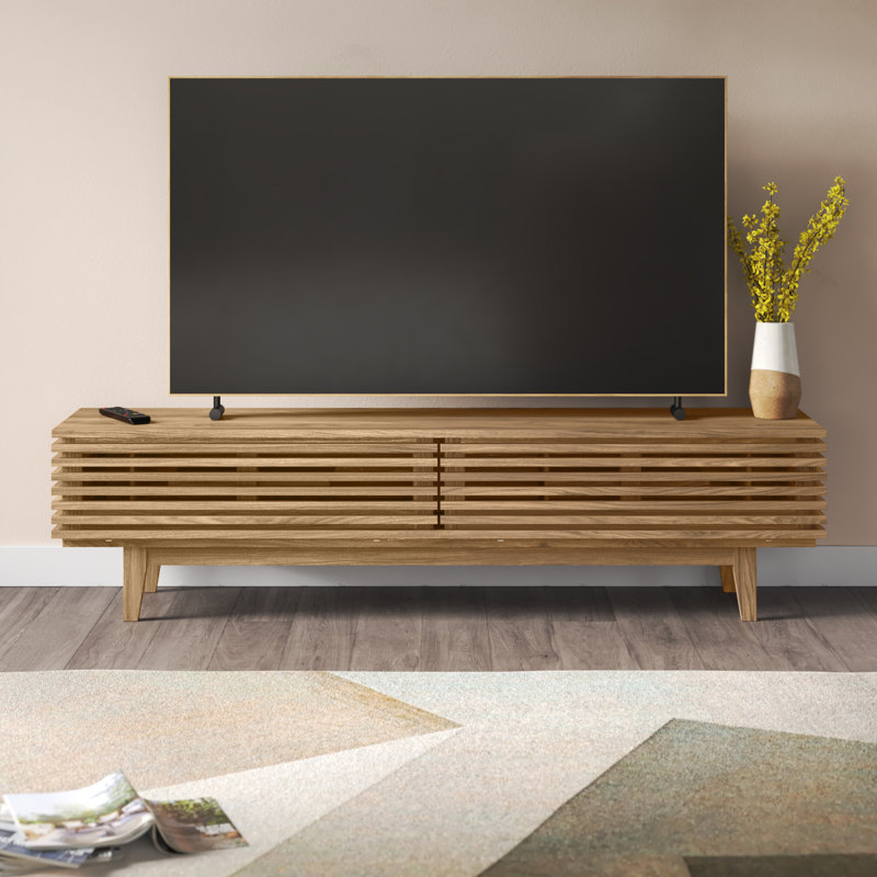 Crawley Finish 71-inch TV Stand, Oak