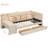 Twin Size Upholstered Beige Daybed With Drawers, Shelves, Flip Cabinets And A Side Table - Ideal For Compact Living, Space Saving Versatile Featuring Small Rooms, All In One Design Ample Storage Built-2023970097