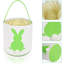 Panier de lapin de Pâques, sac de rangement pour lapin, chasse aux œufs de Pâques, rangement de bonbons (vert)
