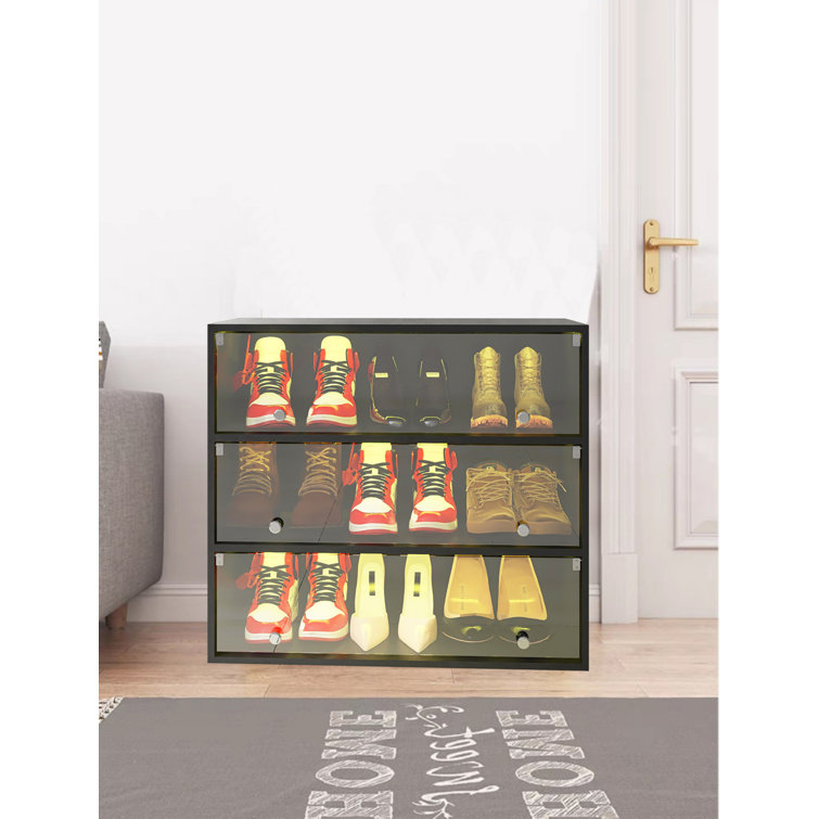 9 Pair Shoe Storage Box Rebrilliant