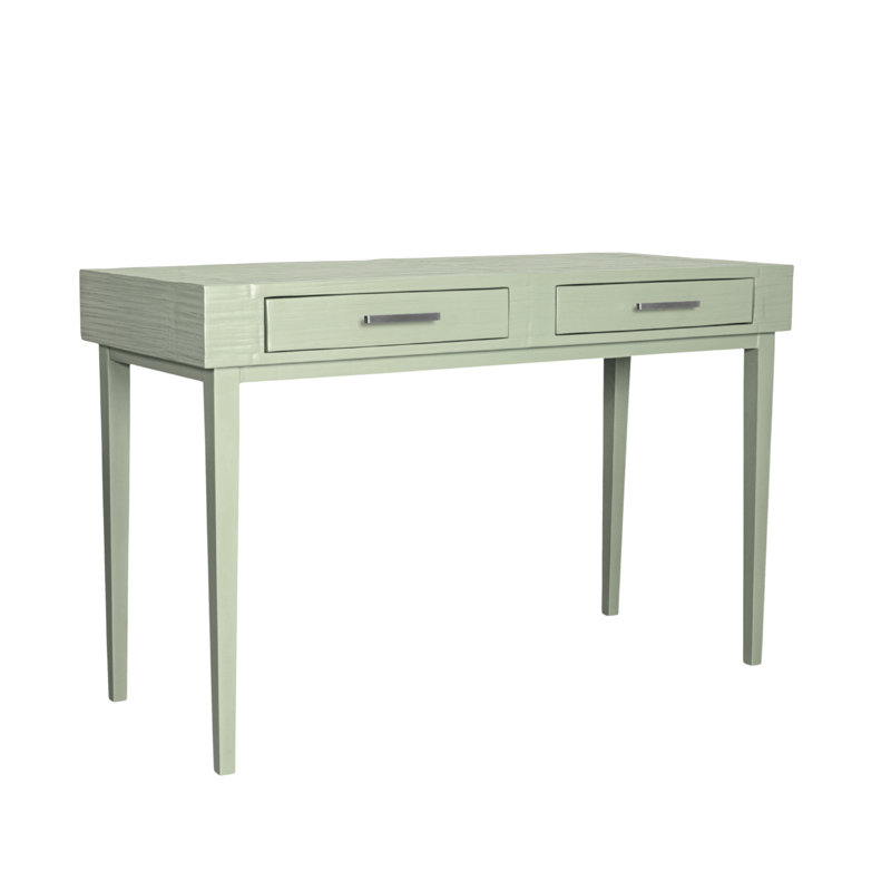 Bureau en bois massif Andros, Vert céleri