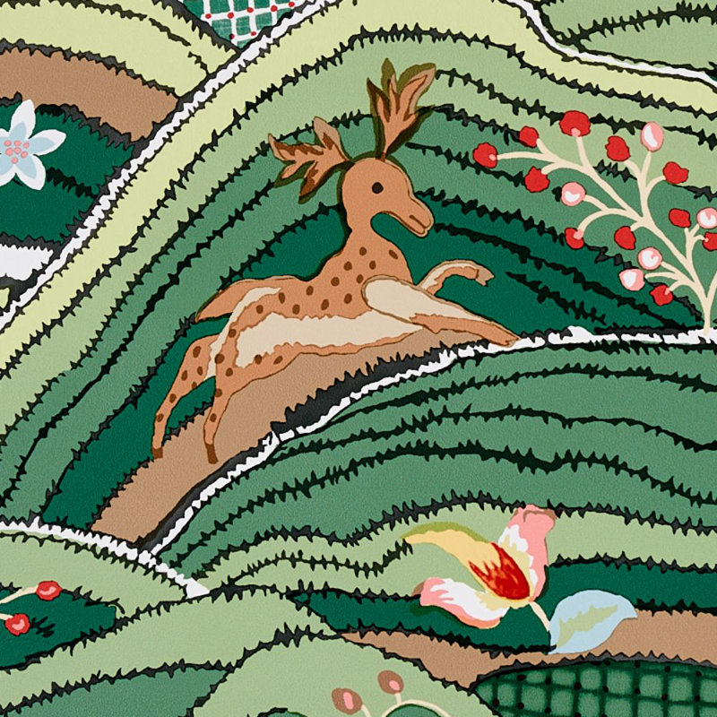 Rolling Hills Wallpaper, Green