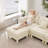 Lucas Polyester Upholstered Ottoman