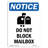 OSHA Notice - Do Not Block Mailbox Sign With Symbol | Heavy Duty Sign Or Label