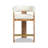 Rosalva 26.5" Burl Upholstered Barrel Back Counter Height Bar Stool