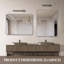 Miroir de salle de bain rectangulaire en métal pour mur, incassable et haute définition-324609684-324609678
