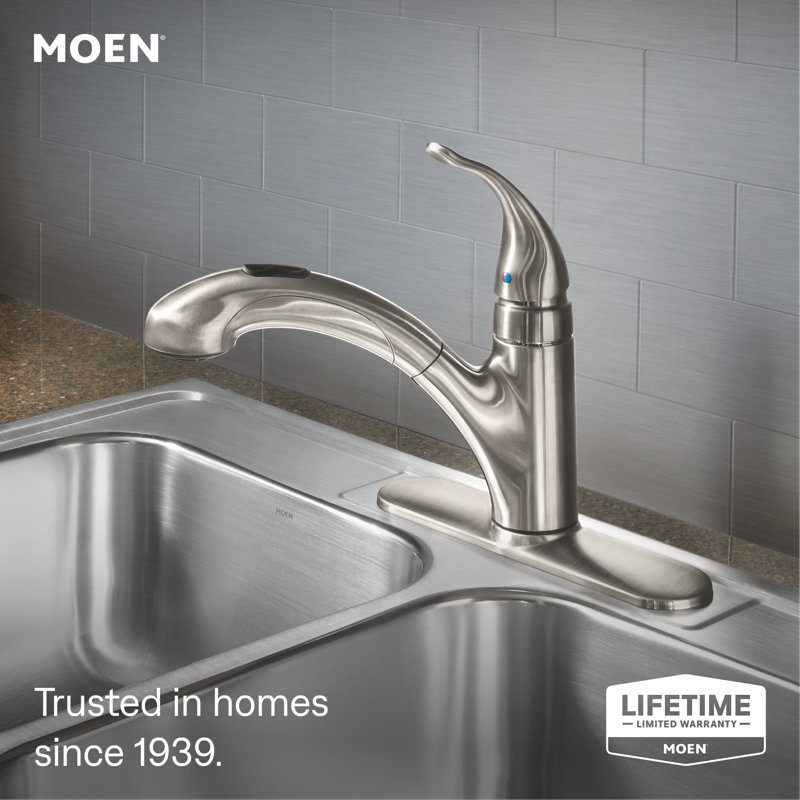 Integra Pull Out Single Handle Kitchen Faucet with Duralock™, Spot Resist Stainless