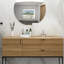 Lavabo de salle de bain rectangulaire en céramique blanche 21 x 13 x 7,29 po, résistance aux acides, surface lisse à faible absorption d'eau, teinture, ajoute de l'espace à