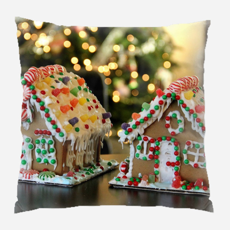  Coussin décoratif en toile Gingerbread House