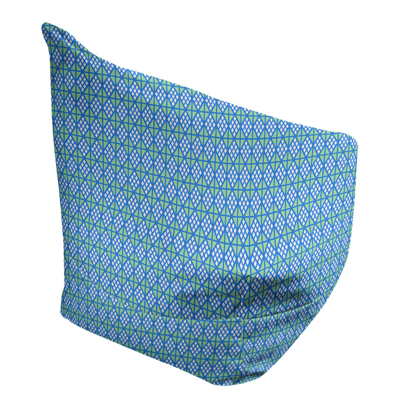 Fauteuil à billes standard & Leffel, Pas de bourre, Bleu / vert, H 86 po x L 2 po x P 43 po
