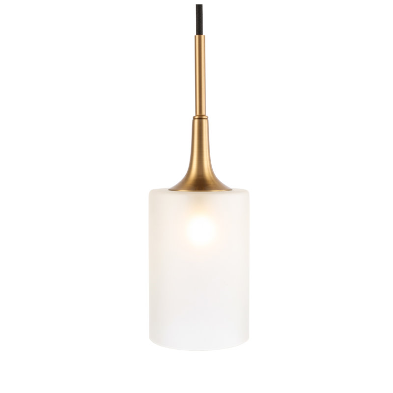 Suspension cylindrique en grappe 3 lumières Shults, Laiton / Bronze, Halogène
