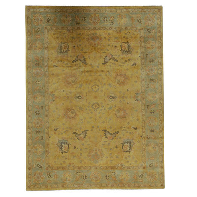 Wool Oriental Area Rug in Yellow