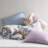 Floral Comforter Set with Bed Sheets Blue