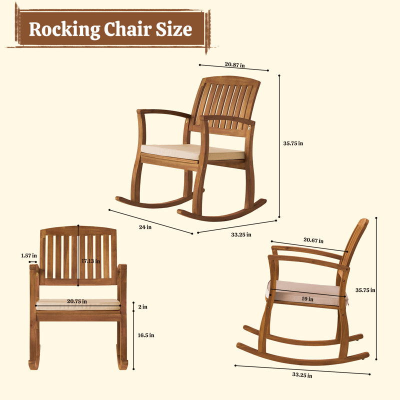 Chaise berçante Mehinder