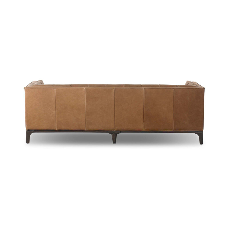Dylan Sofa-78"-Rider Black, Palermo Drift Genuine Leather