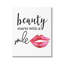 "Beauty Starts With Sourire Chic Rouge à lèvres" par Daniela Santiago - cadre flottant, impression sur toile-75842082-75842085