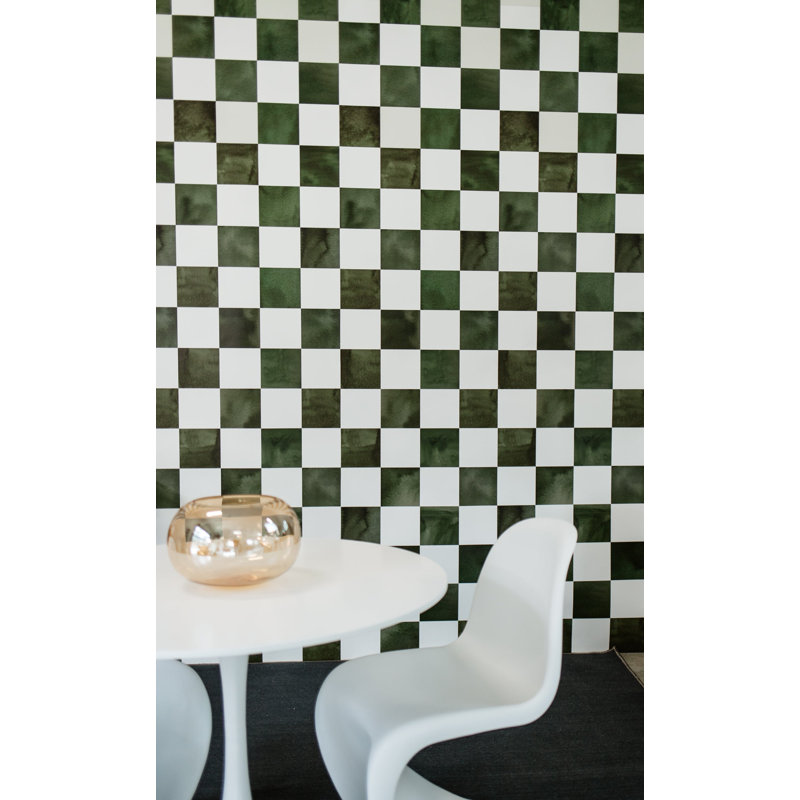 Checkered Wallpaper by Emma Sato, Pre-Pasted