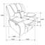 Fauteuil inclinable et oscillant rembourré-848271397