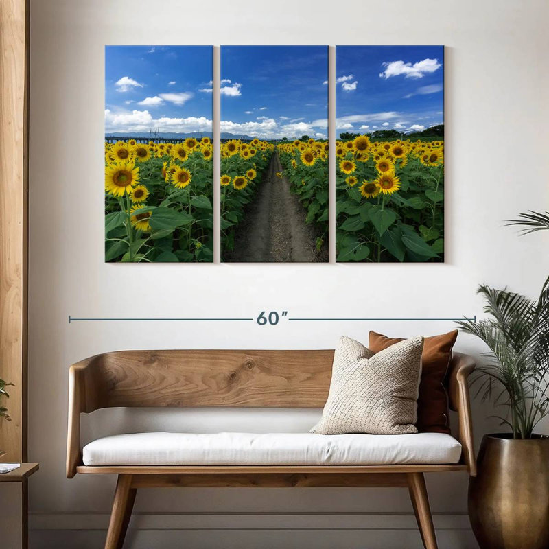 Chemin de tournesol Alvord, H 32 po x l 50 po