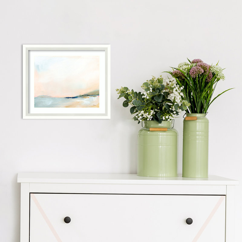 Open Sky Over Water by Sue Schlabach, 13" W x 11" H, White