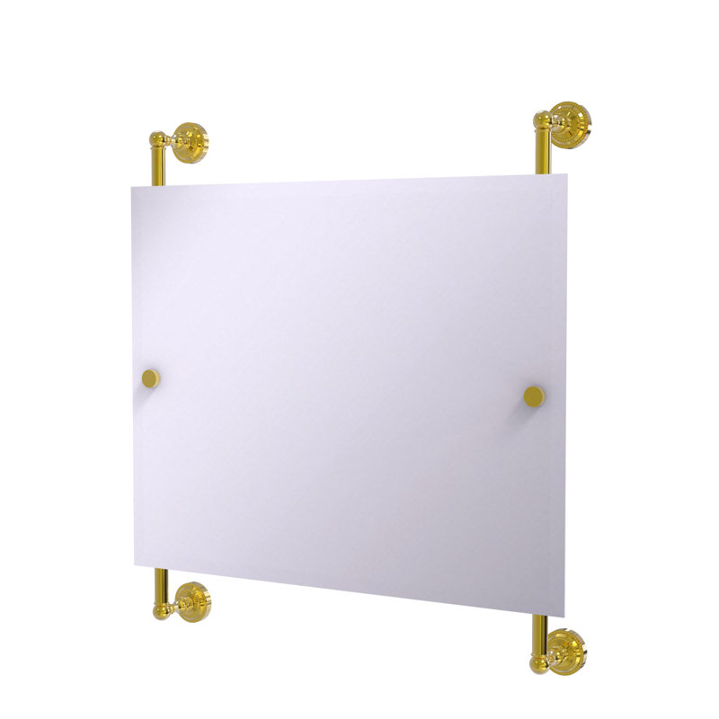 Marchmont Wall Mirror, Polished Brass, 28.3" H x 26" W