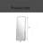 Full Body Mirror, Curved Floor Standing Large Mirror With Bracket - Equipped With Aluminum Frame Suitable For Bedrooms And Living Rooms,-223018402