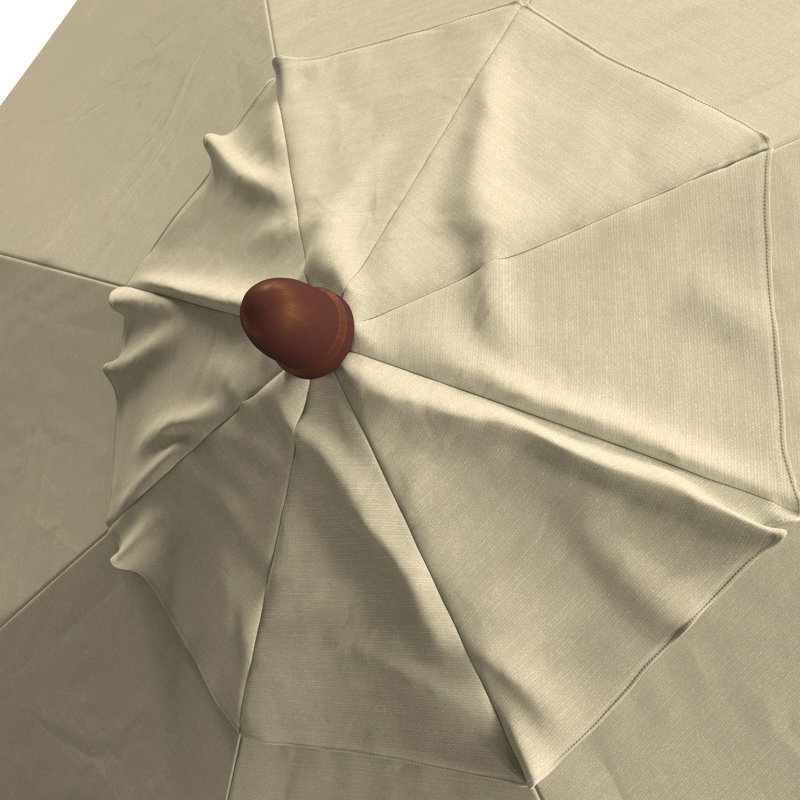 Parasol de marché 9 pi Naudia, Beige antique