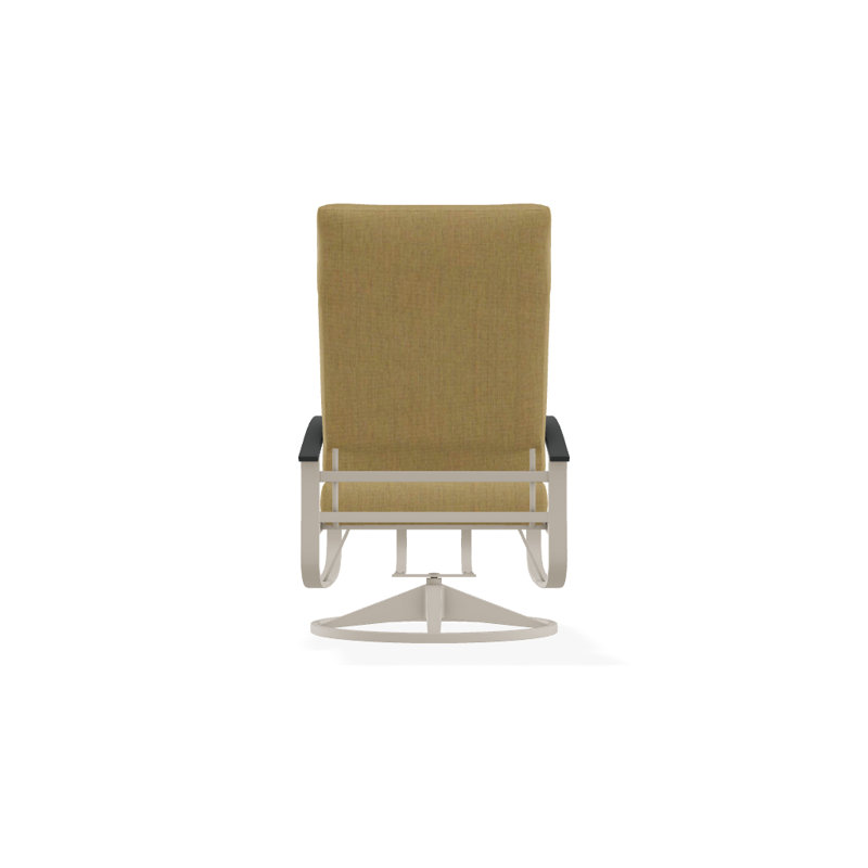 Belle Isle Outdoor Rocker Chair, Canvas Heather Beige Sunbrella® Canvas, Gloss White, Classic Graphite P30