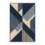 Tapis gris moelleux moelleux à motif de blocs d'inspiration mondiale Earl-1819600113