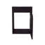 Meuble-lavabo de salle de bain avec lavabo, 1 porte, wengé noir-2006724804