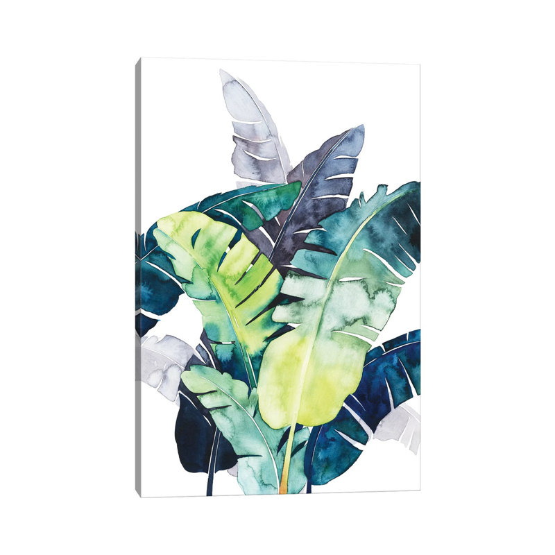 Twilight Palms II by Grace Popp - Wrapped Canvas Print, 20.32 cm H x 30.48 cm W