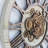 Wall Clock 36" Round Oversized for Living Room decor with Real Moving Gears America Collection-87147383