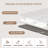 63" Modern Glossy Dining Table, Faux Marble Sintered Stone Double-Layer Top with Stainless Steel Base, Seats 4-6