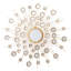Miroir mural en métal Sunburst