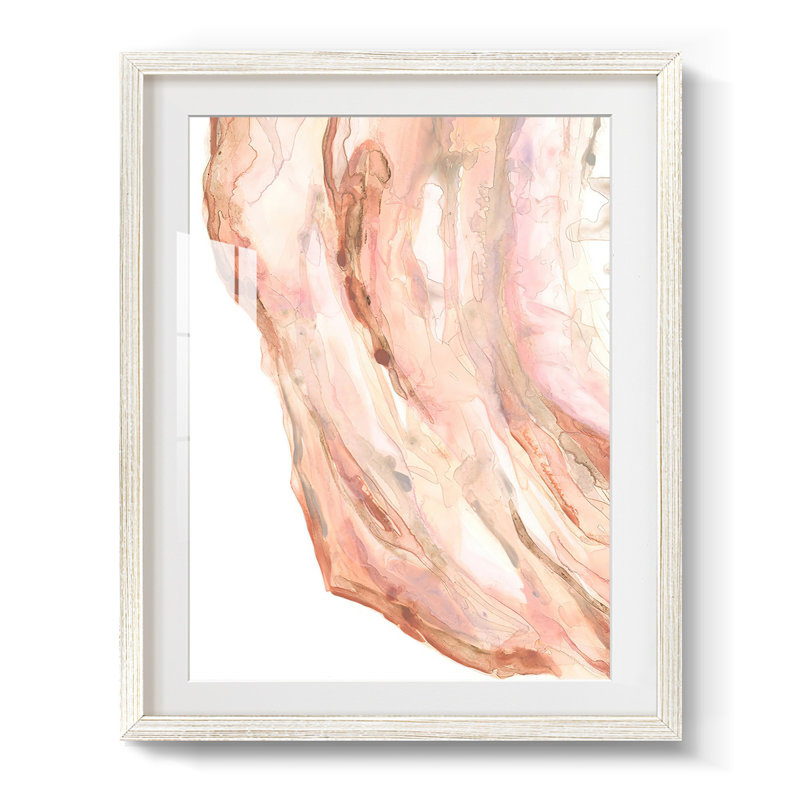 Rose Quartz II - impression encadrée, H 28,5 po x l 20,5 po, Blanc