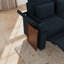 Canapé-lit 3 en 1 en chenille de 81 pouces avec fauteuil inclinable électrique, dossier à 6 positions, ports USB et accoudoirs de rangement