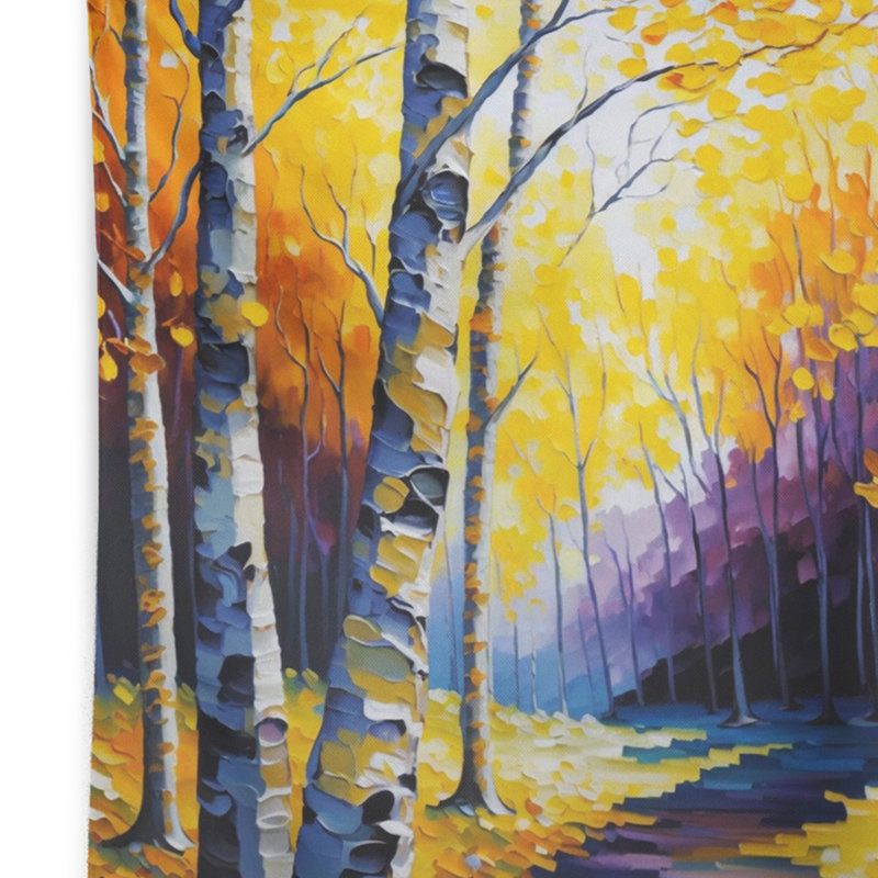 Tapisserie en polyester avec punaises, H 32 po x l 39 po