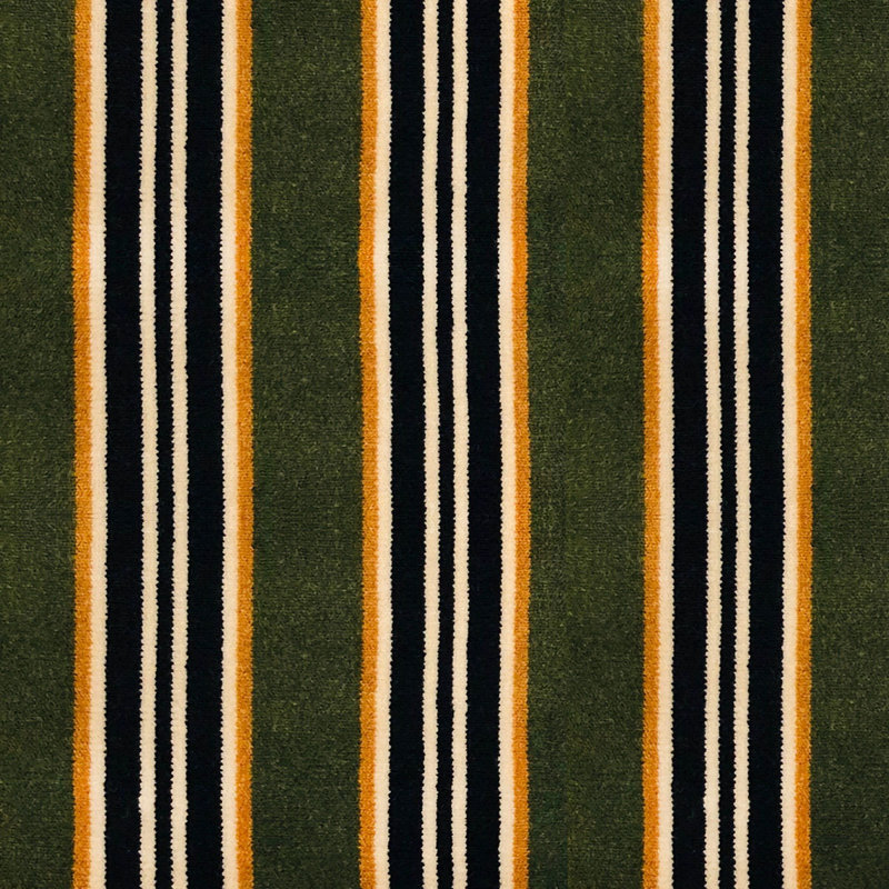 Lorenzo Castillo Volume VI Striped Fabric, Fondo Verde/Oro