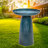 Gleeful Garden Metal Outdoor Bird Bath-1068293510