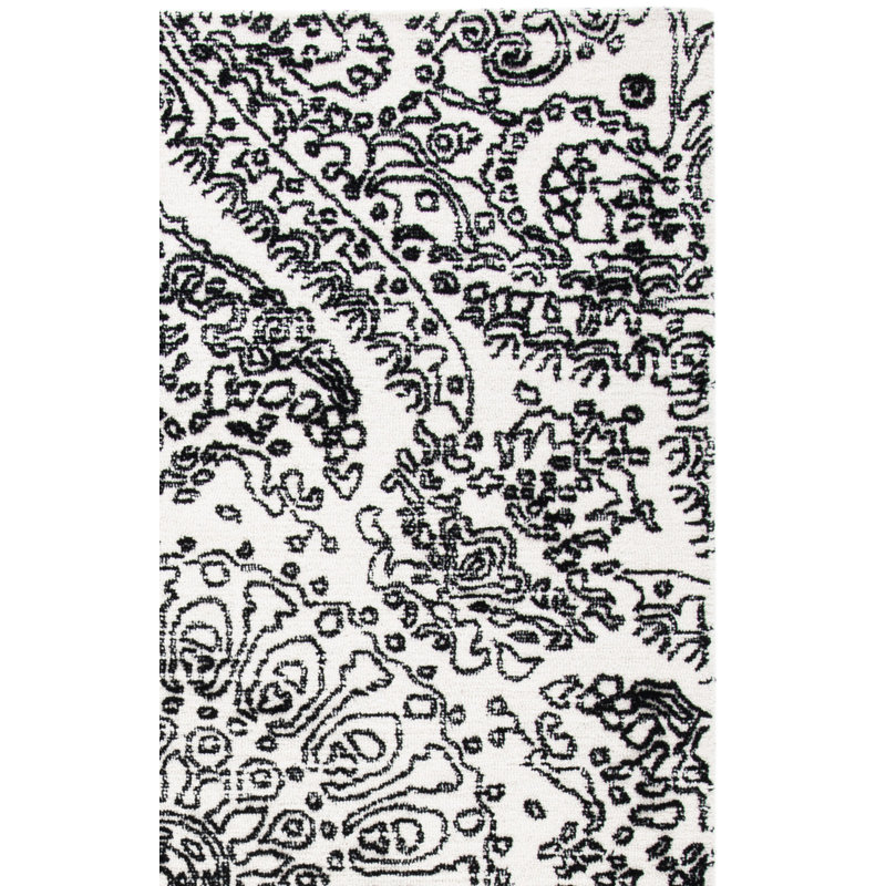 Metro Hand Tufted Indian Wool And Cotton With Latex Oriental Rug, Rectangle 3' x 5'