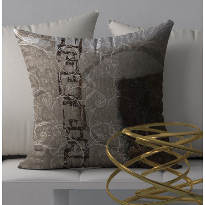 Housse de coussin carrée/insert, 18 po x 18 po