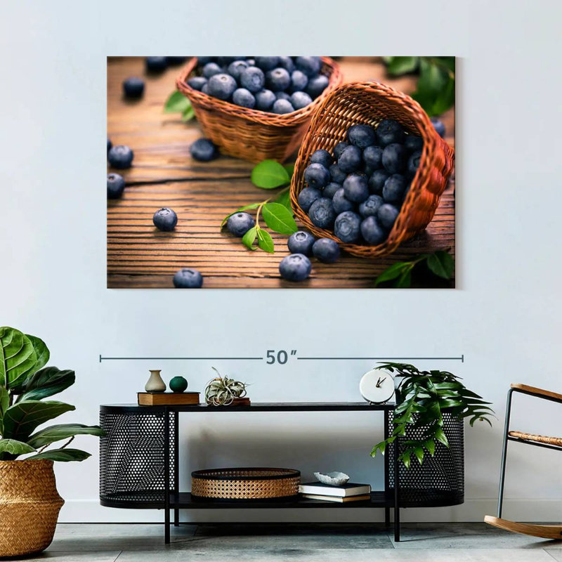 Yarlin Blueberries, 32" H x 48" W