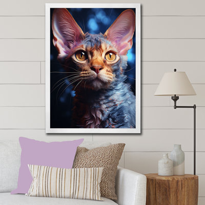 Devon Rex Dream Cat - Chat, art mural sur toile