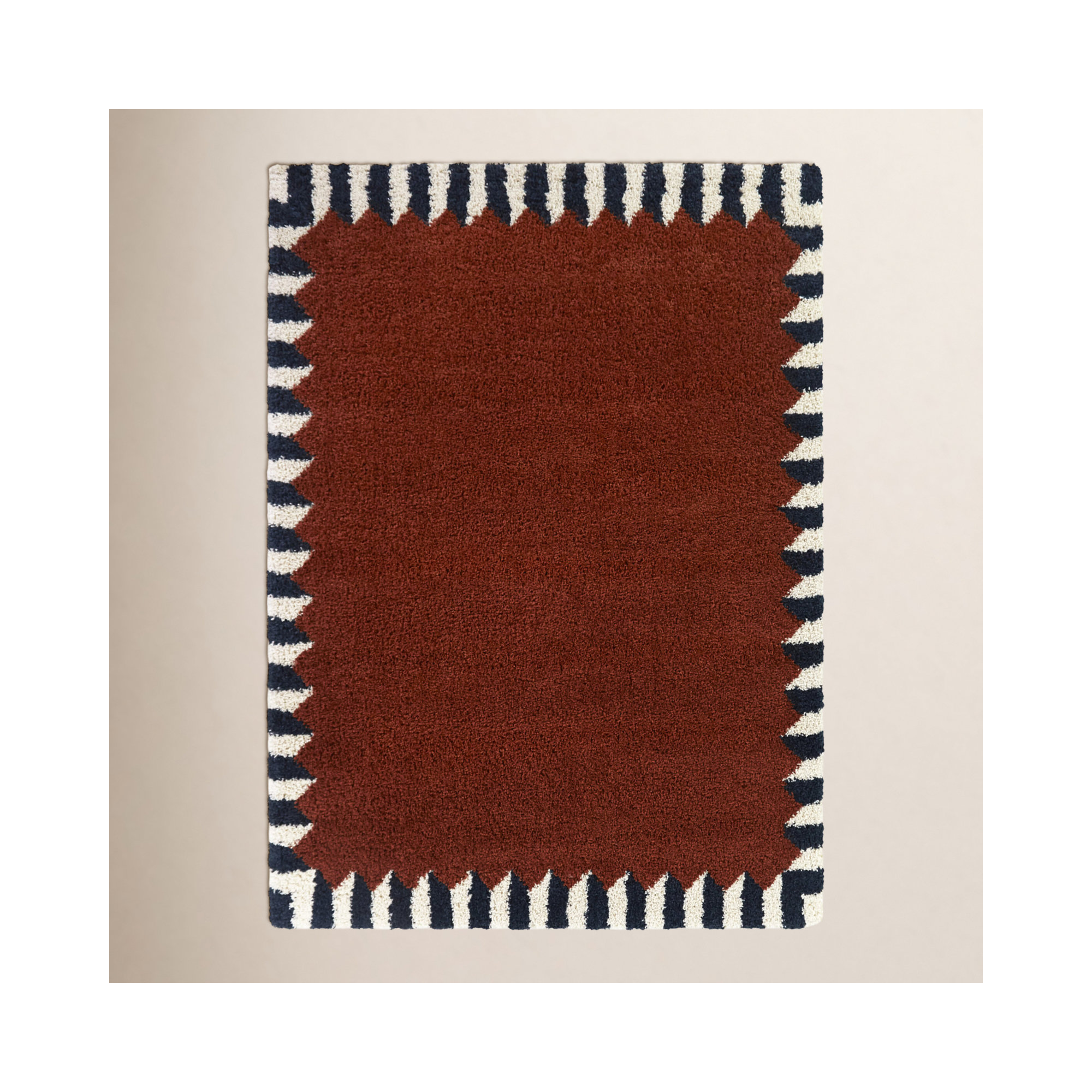 Charter Rust Rug, Rectangle 5'3" x 7'