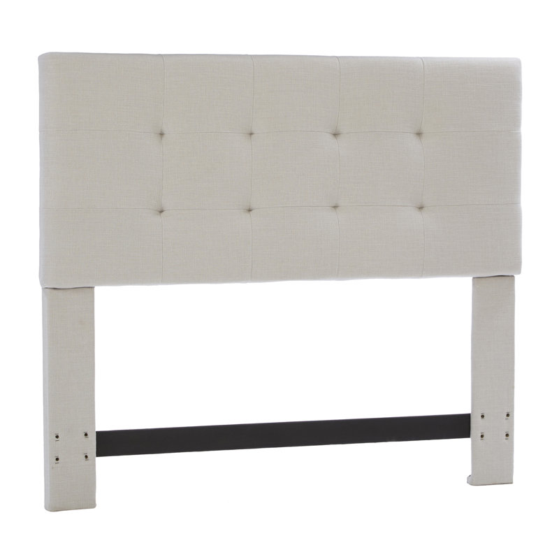 Tête de lit en tissu d'ameublement Bulfinch, Simple, Ivoire Grenwich