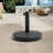 Hamel 28.58 Lb. Concrete Free Standing Umbrella Base, Black
