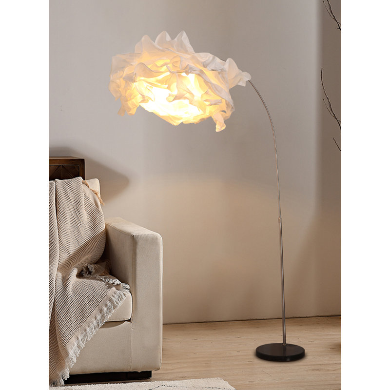 Light Luxury Style Paper & Stainless Steel Floor Lamp