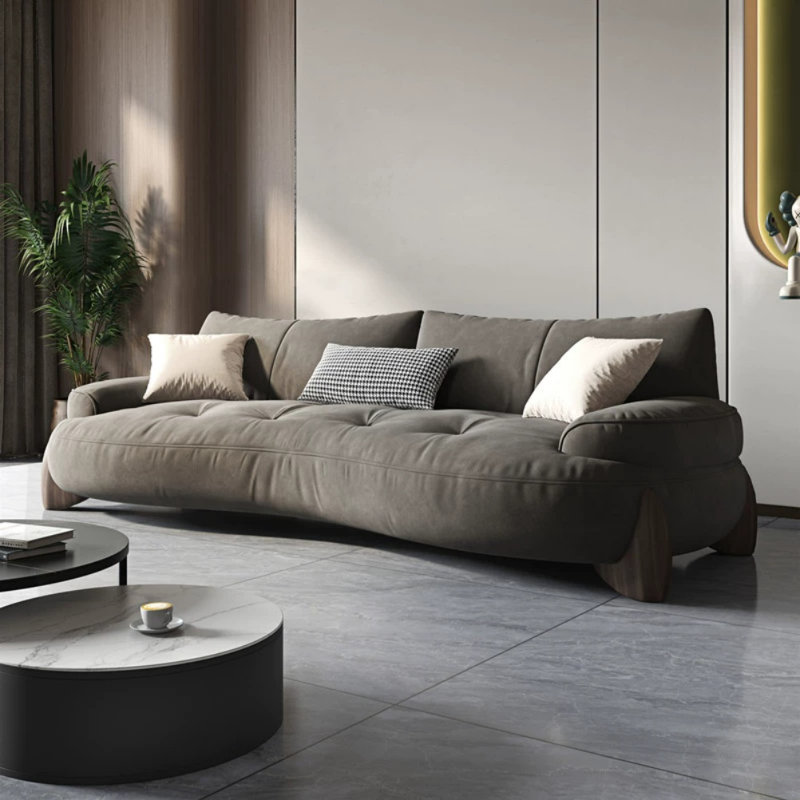 Canapé de loisir à personnalité simple, Gris foncé, H 31,89 po x l 78,74 po x P 42,13 po